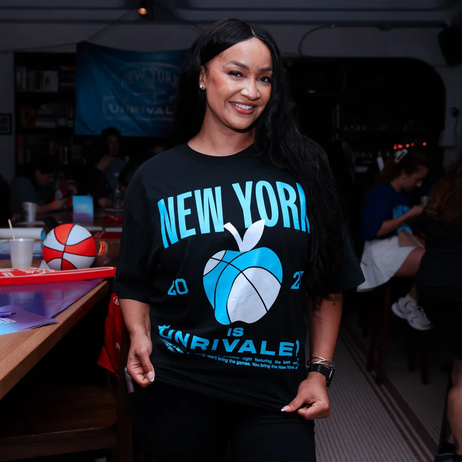 The New York is Unrivaled tee, worn on the night it dropped